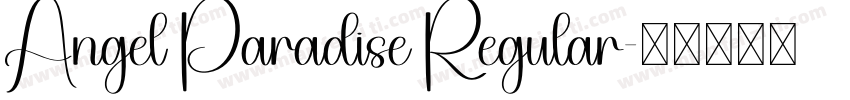 Angel Paradise Regular字体转换